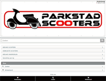 Tablet Screenshot of parkstadscooters.nl